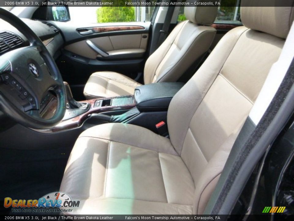2006 BMW X5 3.0i Jet Black / Truffle Brown Dakota Leather Photo #15