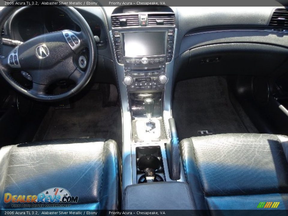 2006 Acura TL 3.2 Alabaster Silver Metallic / Ebony Photo #16