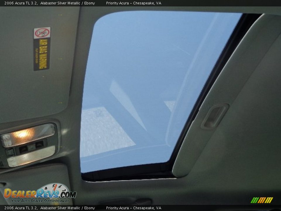 2006 Acura TL 3.2 Alabaster Silver Metallic / Ebony Photo #18