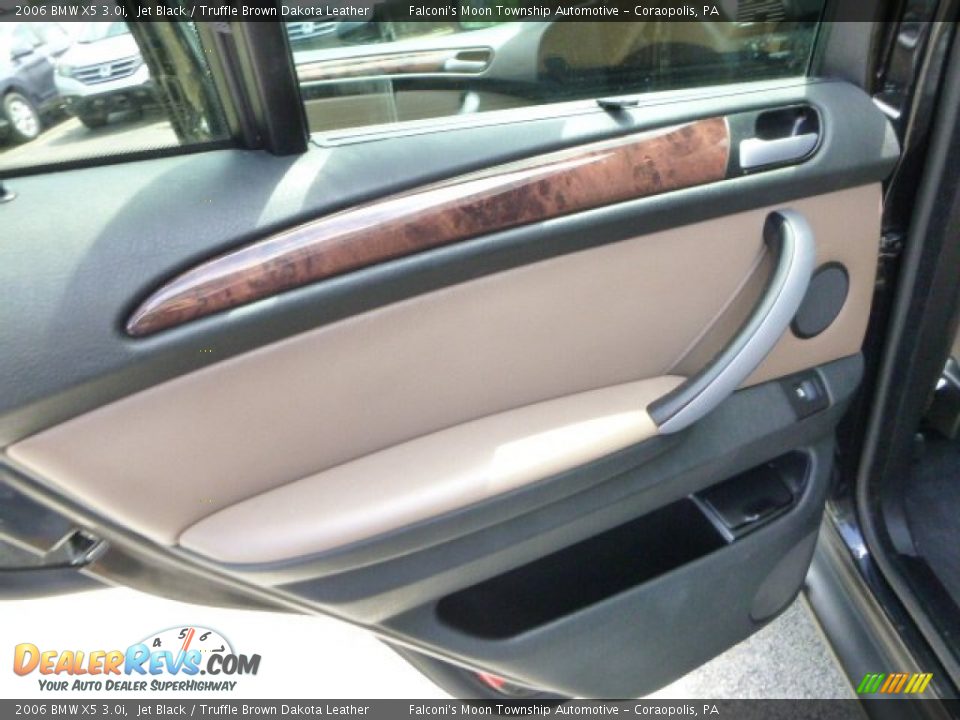 2006 BMW X5 3.0i Jet Black / Truffle Brown Dakota Leather Photo #19