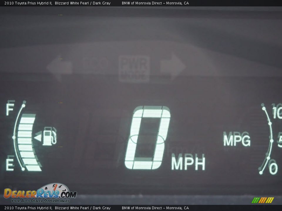 2010 Toyota Prius Hybrid II Blizzard White Pearl / Dark Gray Photo #24