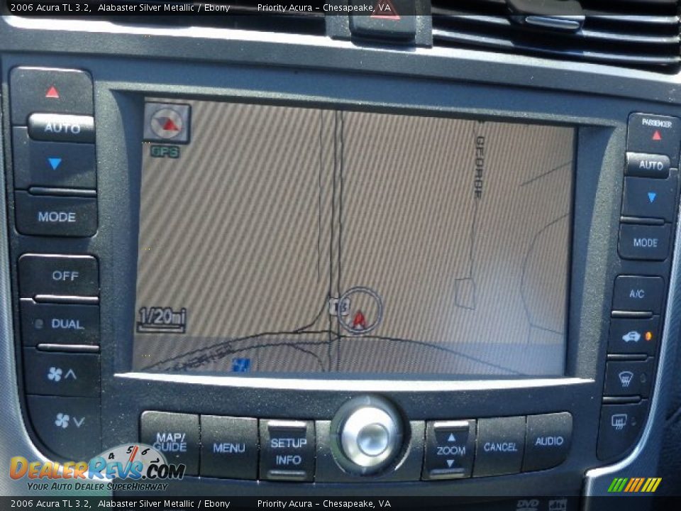 2006 Acura TL 3.2 Alabaster Silver Metallic / Ebony Photo #19