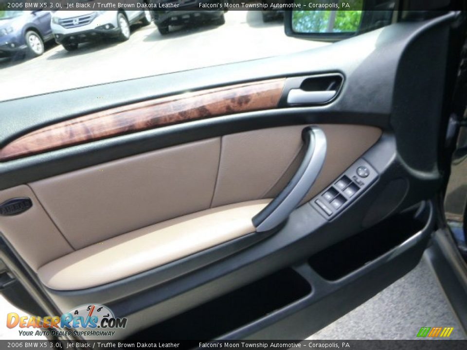 2006 BMW X5 3.0i Jet Black / Truffle Brown Dakota Leather Photo #20