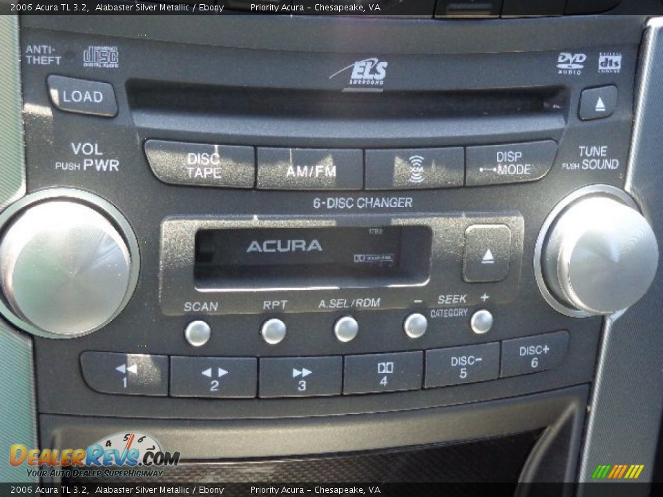 2006 Acura TL 3.2 Alabaster Silver Metallic / Ebony Photo #20