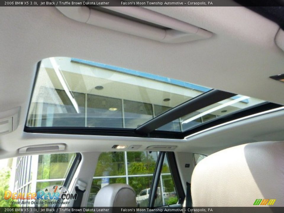 2006 BMW X5 3.0i Jet Black / Truffle Brown Dakota Leather Photo #22