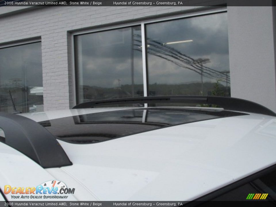 2008 Hyundai Veracruz Limited AWD Stone White / Beige Photo #4
