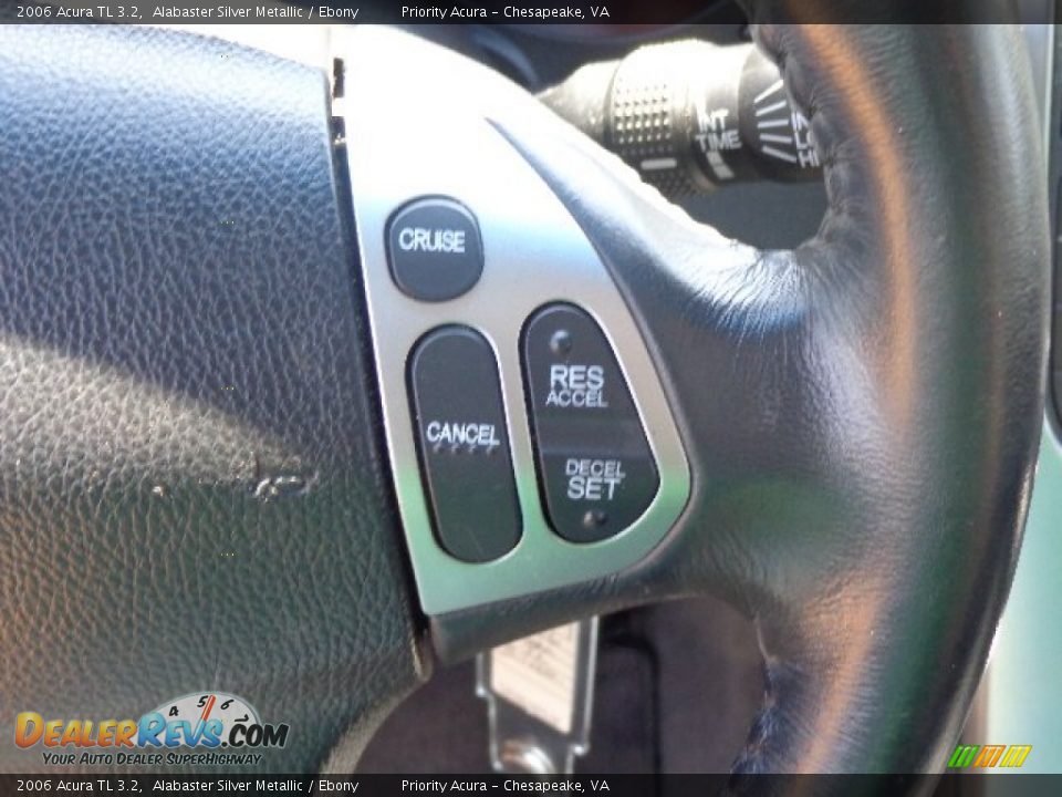 2006 Acura TL 3.2 Alabaster Silver Metallic / Ebony Photo #23