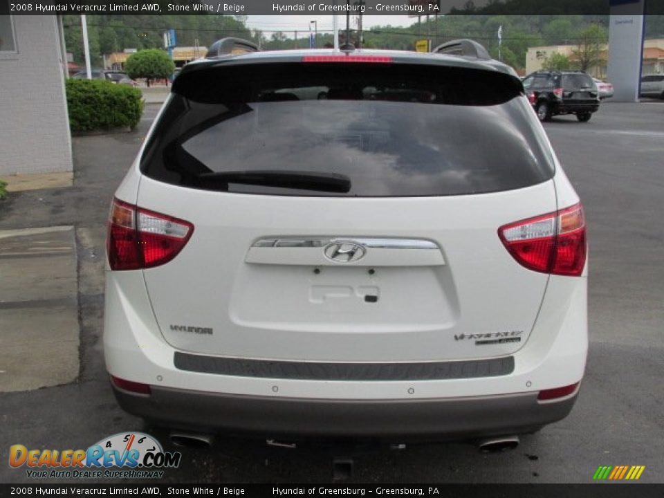 2008 Hyundai Veracruz Limited AWD Stone White / Beige Photo #7