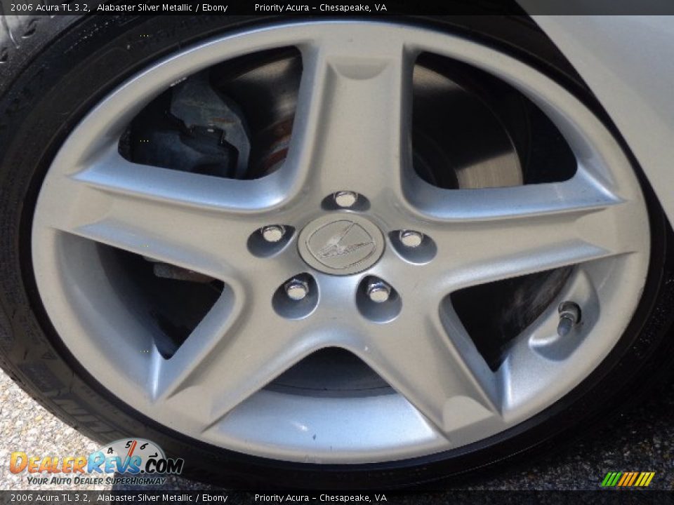 2006 Acura TL 3.2 Alabaster Silver Metallic / Ebony Photo #26