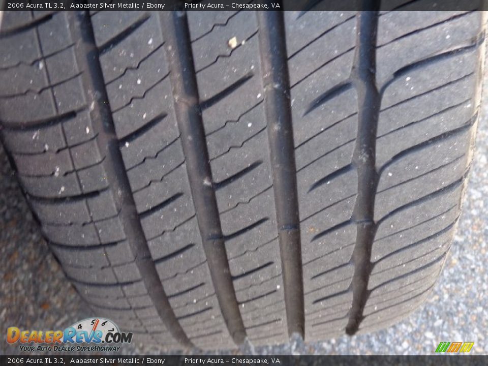 2006 Acura TL 3.2 Alabaster Silver Metallic / Ebony Photo #27