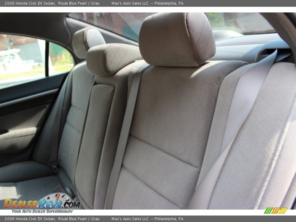 2006 Honda Civic EX Sedan Royal Blue Pearl / Gray Photo #21