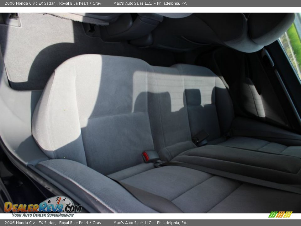 2006 Honda Civic EX Sedan Royal Blue Pearl / Gray Photo #22