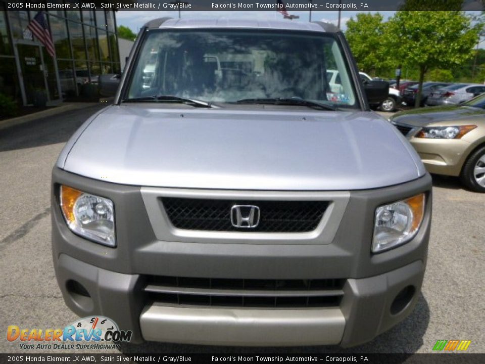 2005 Honda Element LX AWD Satin Silver Metallic / Gray/Blue Photo #8