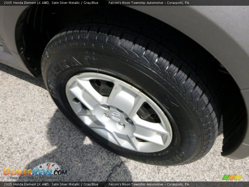 2005 Honda Element LX AWD Satin Silver Metallic / Gray/Blue Photo #9