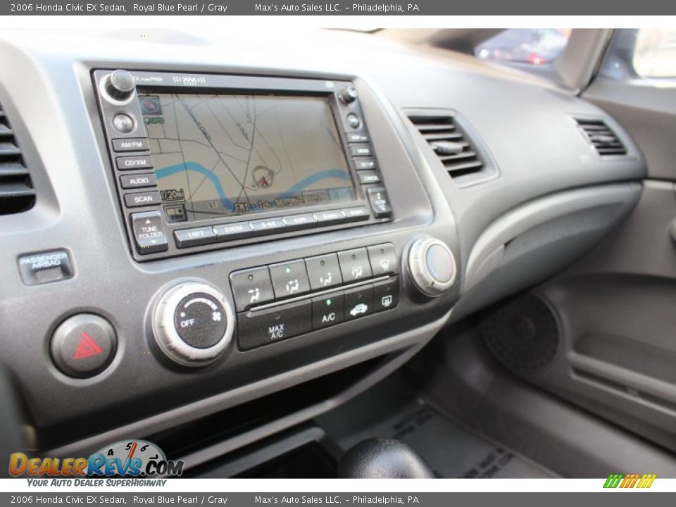 2006 Honda Civic EX Sedan Royal Blue Pearl / Gray Photo #27