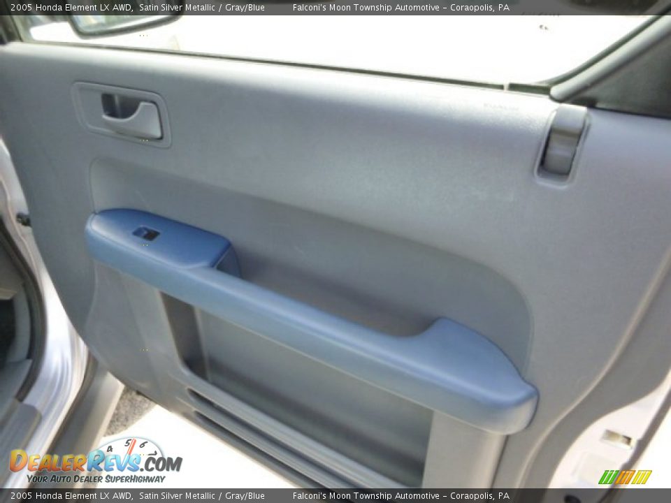 2005 Honda Element LX AWD Satin Silver Metallic / Gray/Blue Photo #12