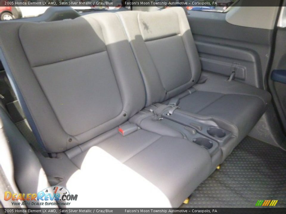 2005 Honda Element LX AWD Satin Silver Metallic / Gray/Blue Photo #13