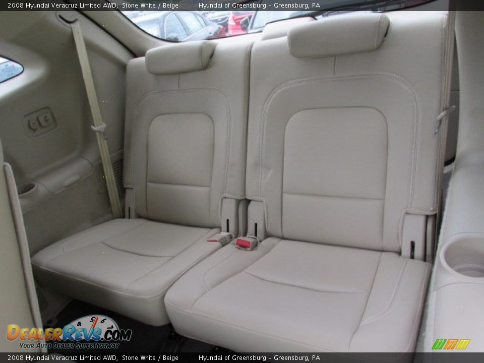 2008 Hyundai Veracruz Limited AWD Stone White / Beige Photo #21