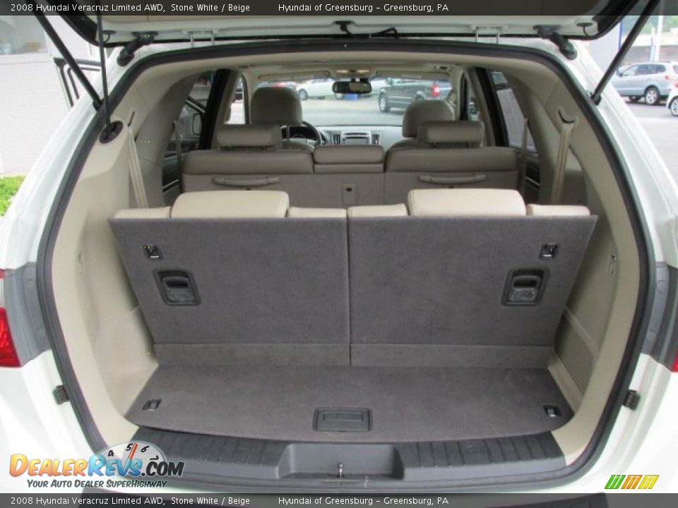 2008 Hyundai Veracruz Limited AWD Stone White / Beige Photo #22