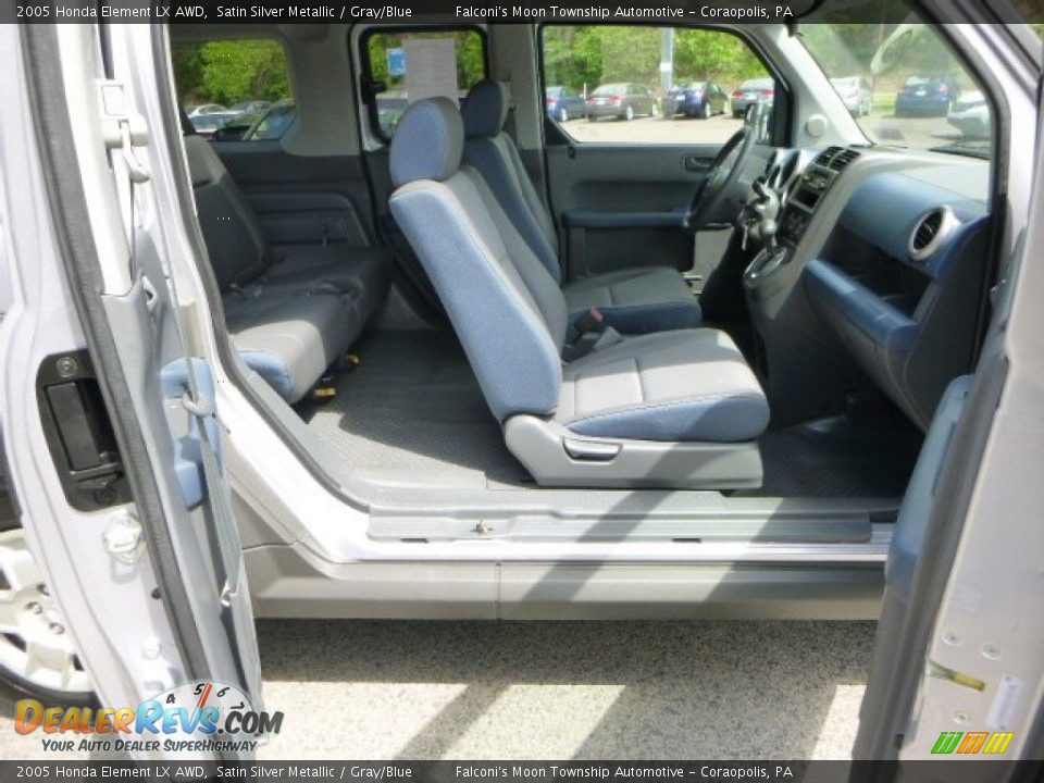 2005 Honda Element LX AWD Satin Silver Metallic / Gray/Blue Photo #15