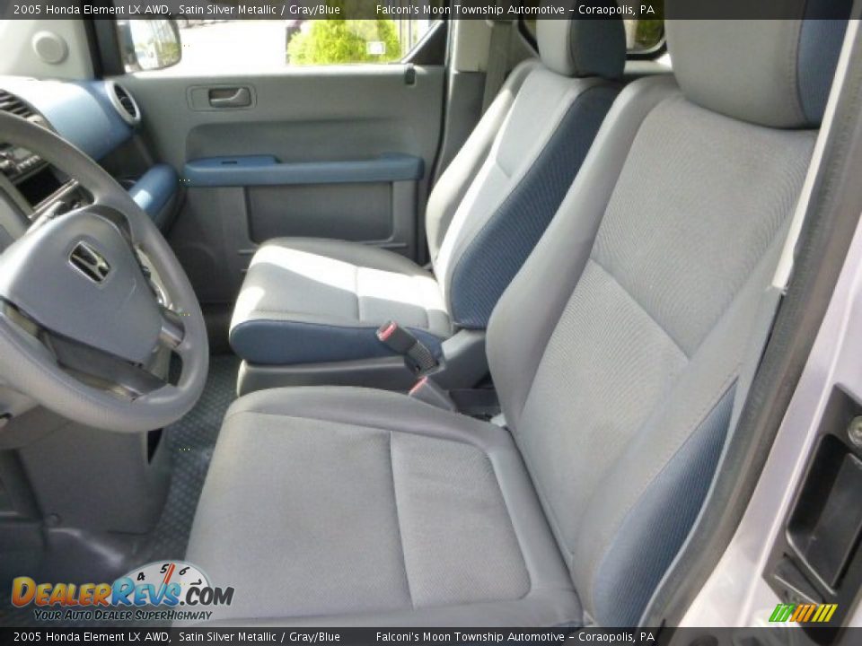 2005 Honda Element LX AWD Satin Silver Metallic / Gray/Blue Photo #16