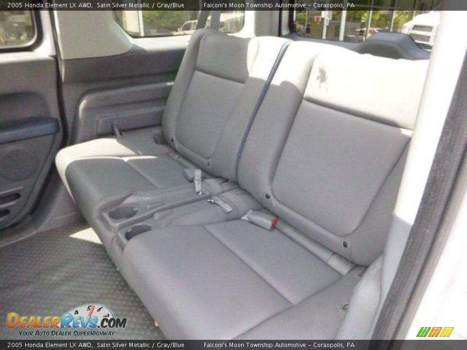 2005 Honda Element LX AWD Satin Silver Metallic / Gray/Blue Photo #17