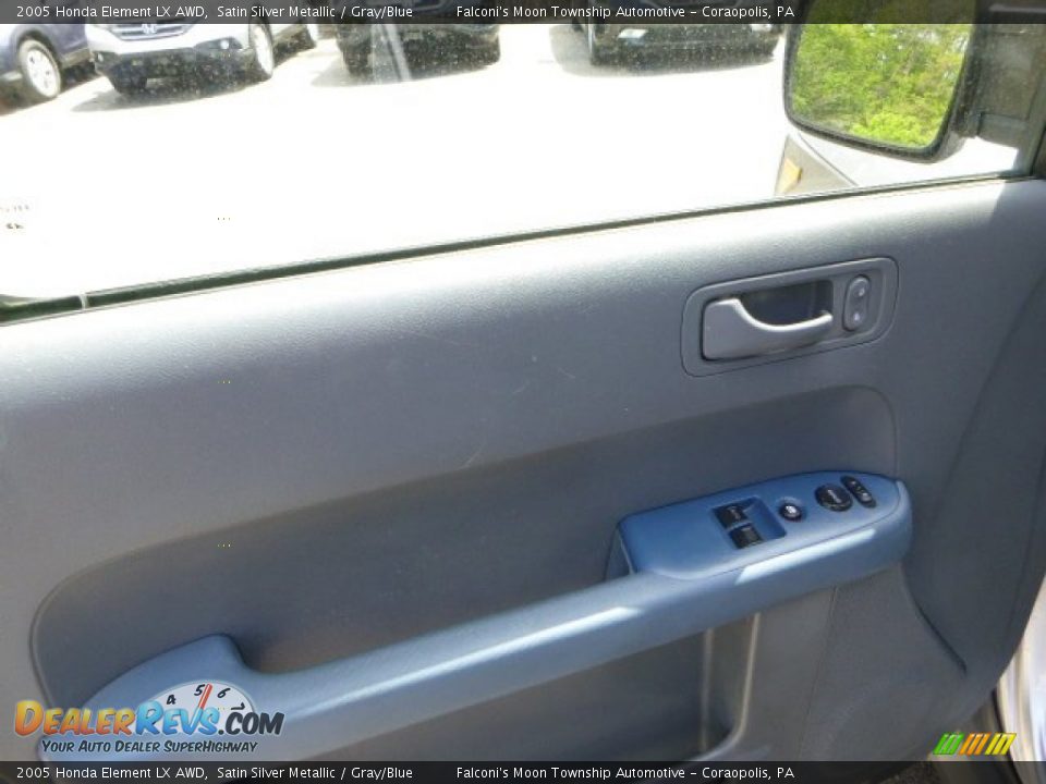 2005 Honda Element LX AWD Satin Silver Metallic / Gray/Blue Photo #19