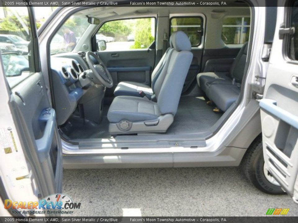 2005 Honda Element LX AWD Satin Silver Metallic / Gray/Blue Photo #20