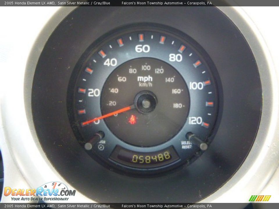 2005 Honda Element LX AWD Satin Silver Metallic / Gray/Blue Photo #24