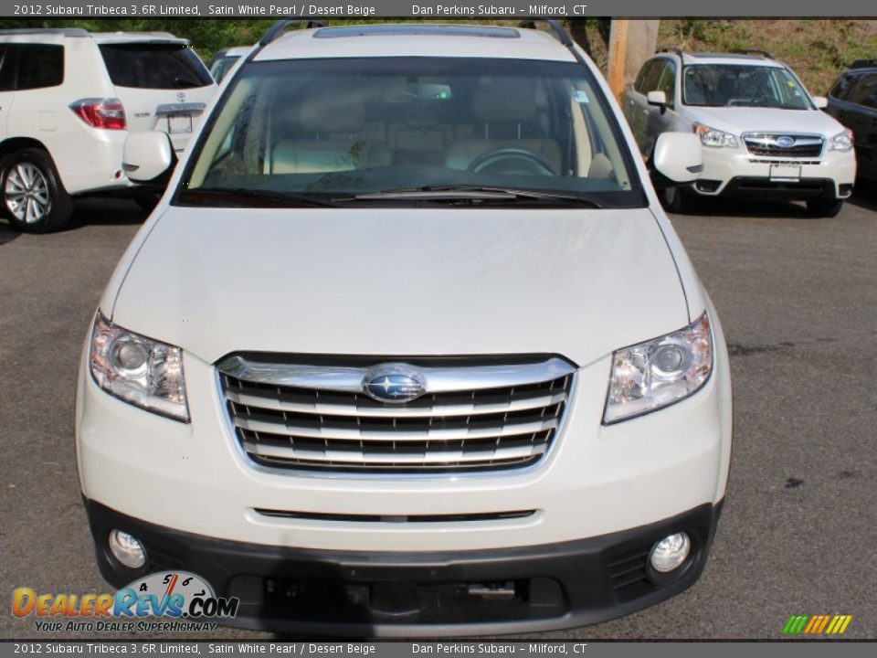 2012 Subaru Tribeca 3.6R Limited Satin White Pearl / Desert Beige Photo #2