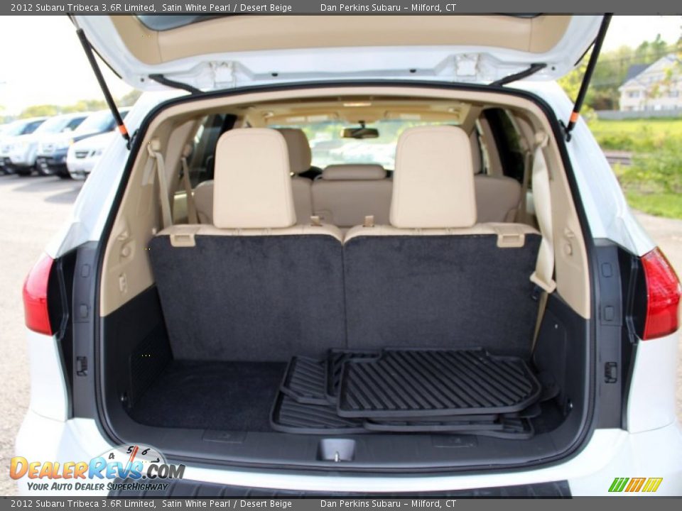 2012 Subaru Tribeca 3.6R Limited Satin White Pearl / Desert Beige Photo #8