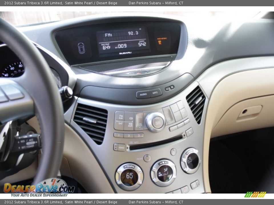 2012 Subaru Tribeca 3.6R Limited Satin White Pearl / Desert Beige Photo #9