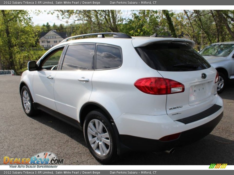 2012 Subaru Tribeca 3.6R Limited Satin White Pearl / Desert Beige Photo #10