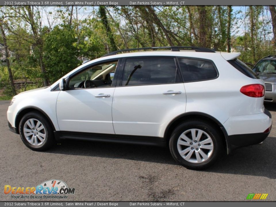 2012 Subaru Tribeca 3.6R Limited Satin White Pearl / Desert Beige Photo #11