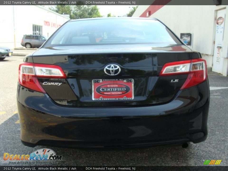 2012 Toyota Camry LE Attitude Black Metallic / Ash Photo #5