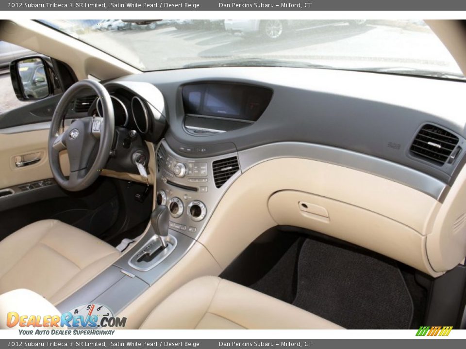 2012 Subaru Tribeca 3.6R Limited Satin White Pearl / Desert Beige Photo #13
