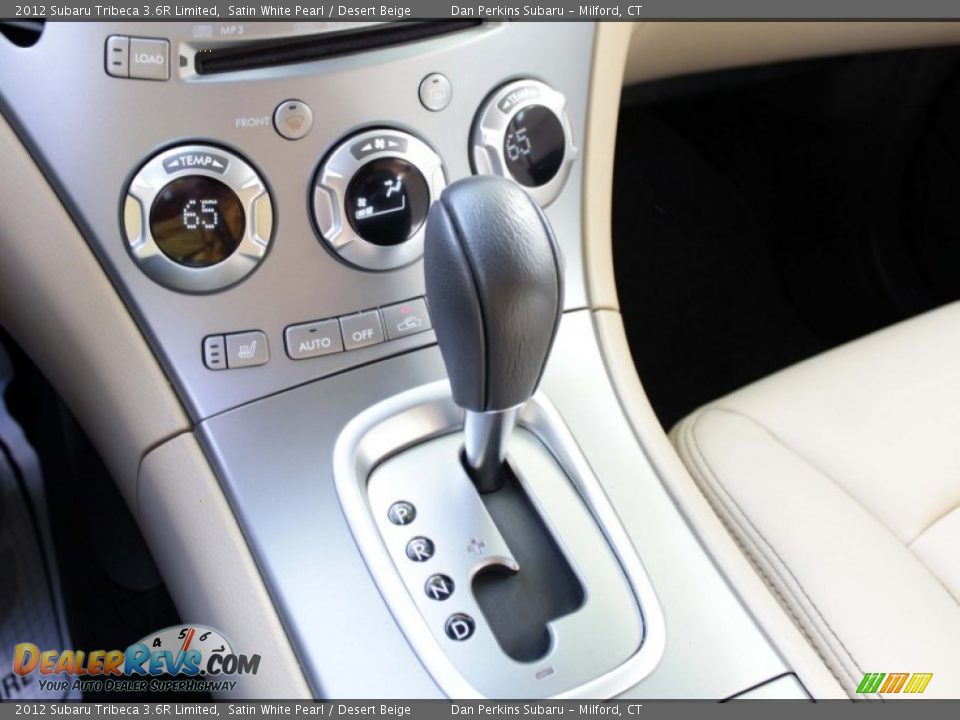 2012 Subaru Tribeca 3.6R Limited Satin White Pearl / Desert Beige Photo #15
