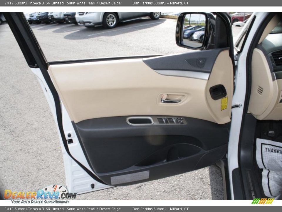 2012 Subaru Tribeca 3.6R Limited Satin White Pearl / Desert Beige Photo #20