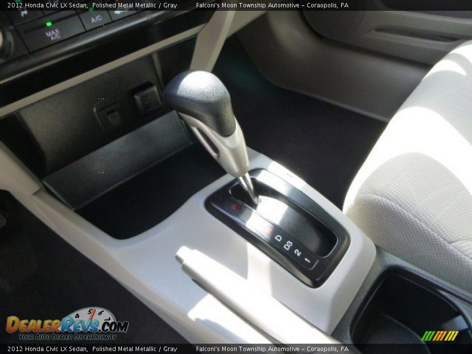2012 Honda Civic LX Sedan Polished Metal Metallic / Gray Photo #21