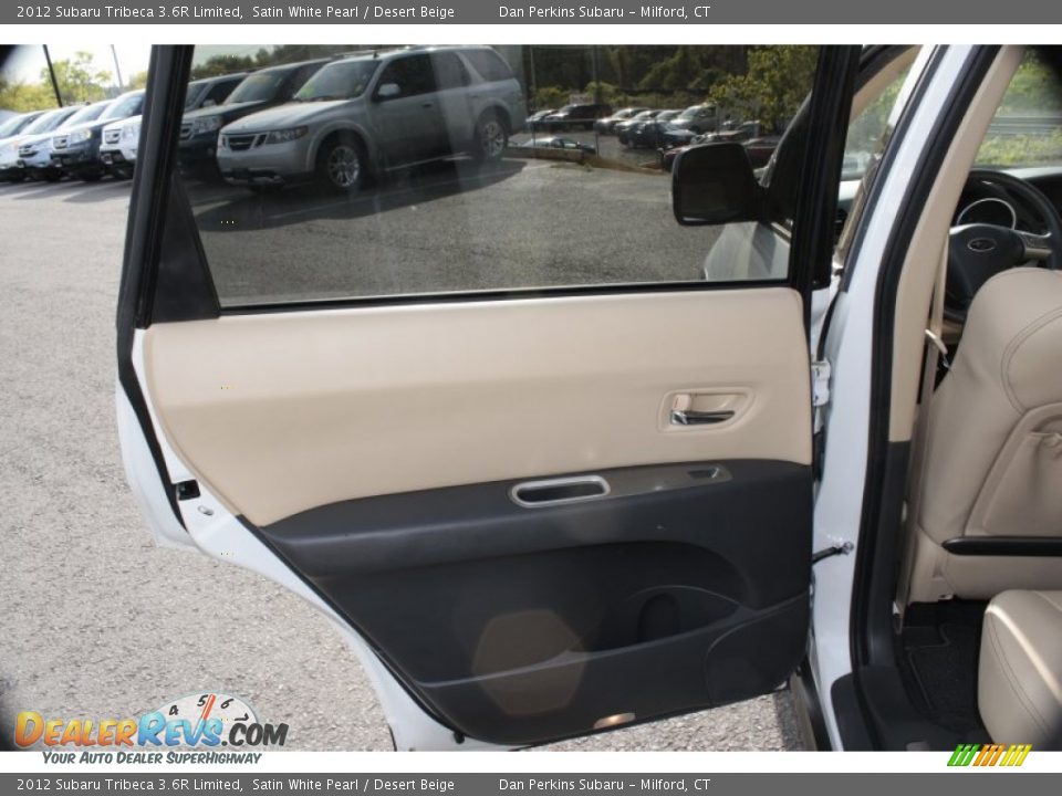 2012 Subaru Tribeca 3.6R Limited Satin White Pearl / Desert Beige Photo #21