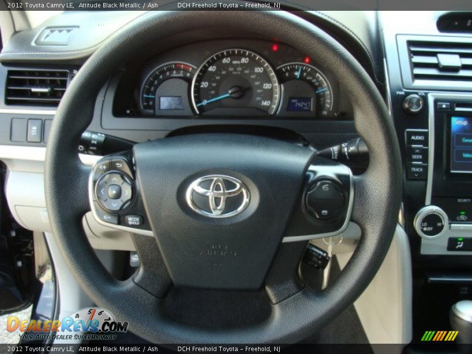 2012 Toyota Camry LE Attitude Black Metallic / Ash Photo #16