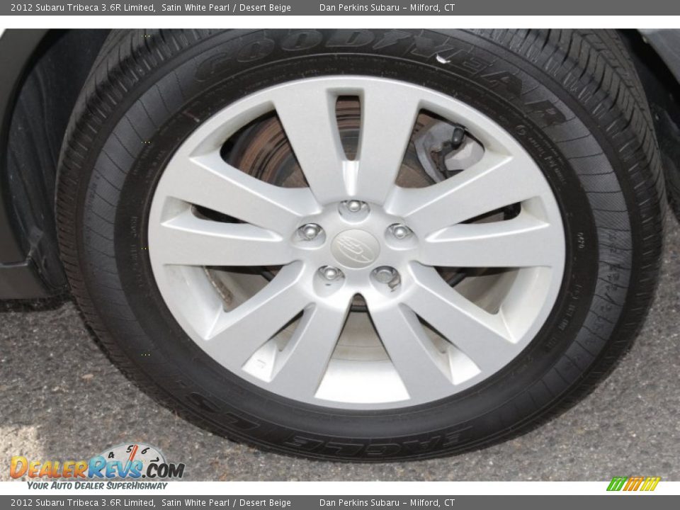 2012 Subaru Tribeca 3.6R Limited Satin White Pearl / Desert Beige Photo #22