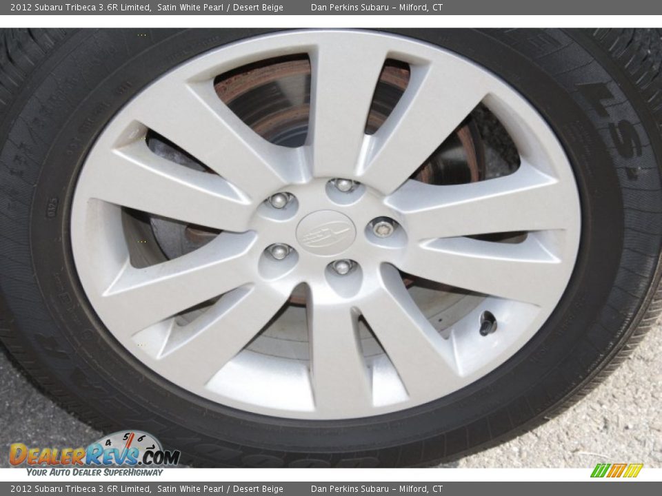 2012 Subaru Tribeca 3.6R Limited Satin White Pearl / Desert Beige Photo #23