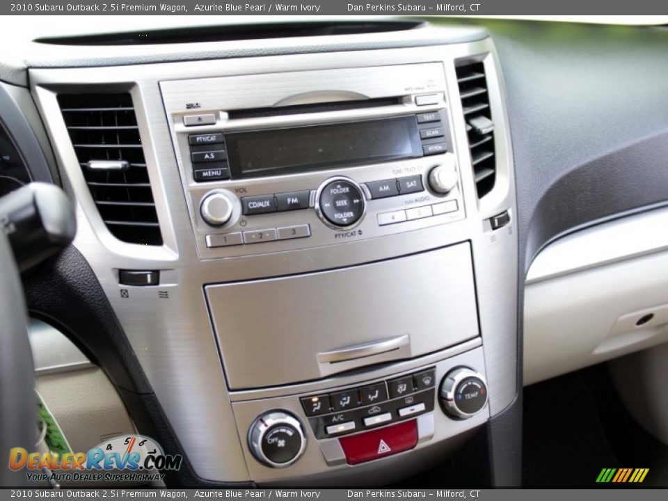 2010 Subaru Outback 2.5i Premium Wagon Azurite Blue Pearl / Warm Ivory Photo #12