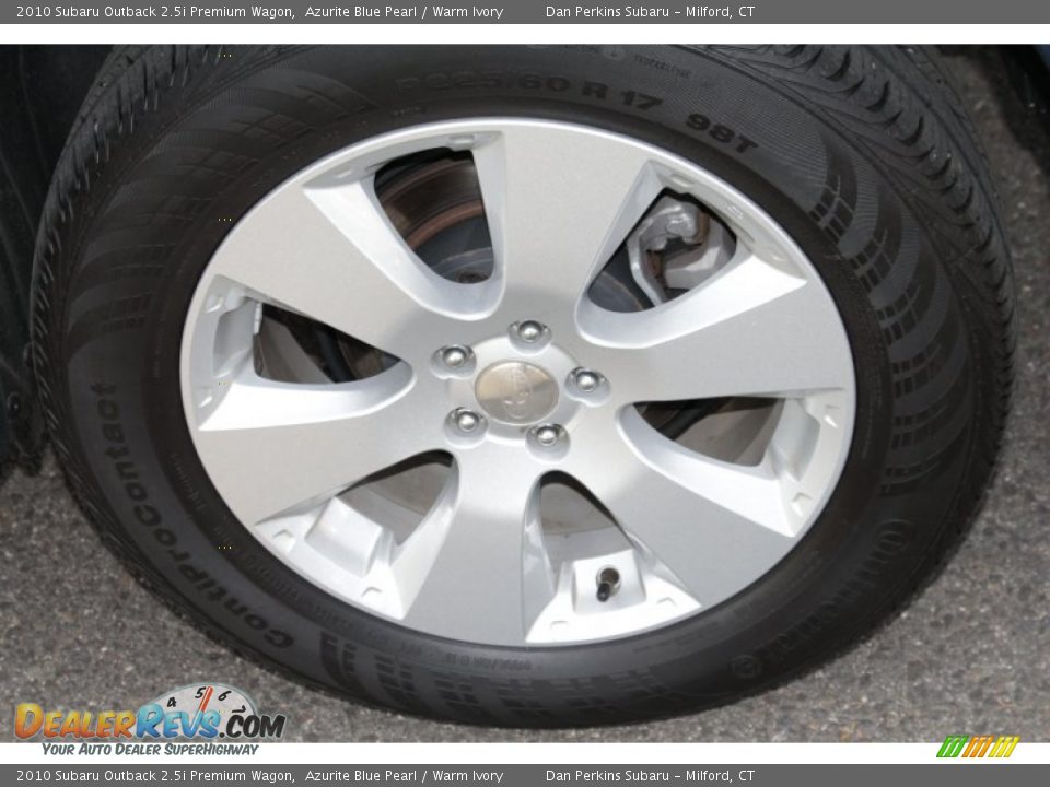 2010 Subaru Outback 2.5i Premium Wagon Azurite Blue Pearl / Warm Ivory Photo #21