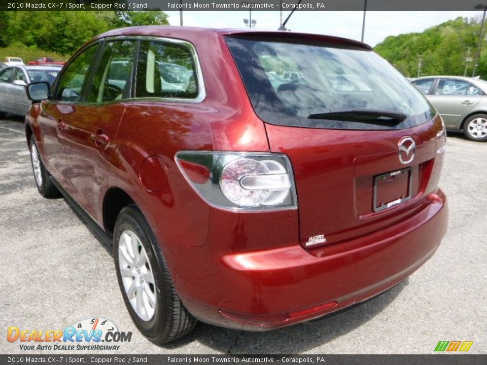 2010 Mazda CX-7 i Sport Copper Red / Sand Photo #4