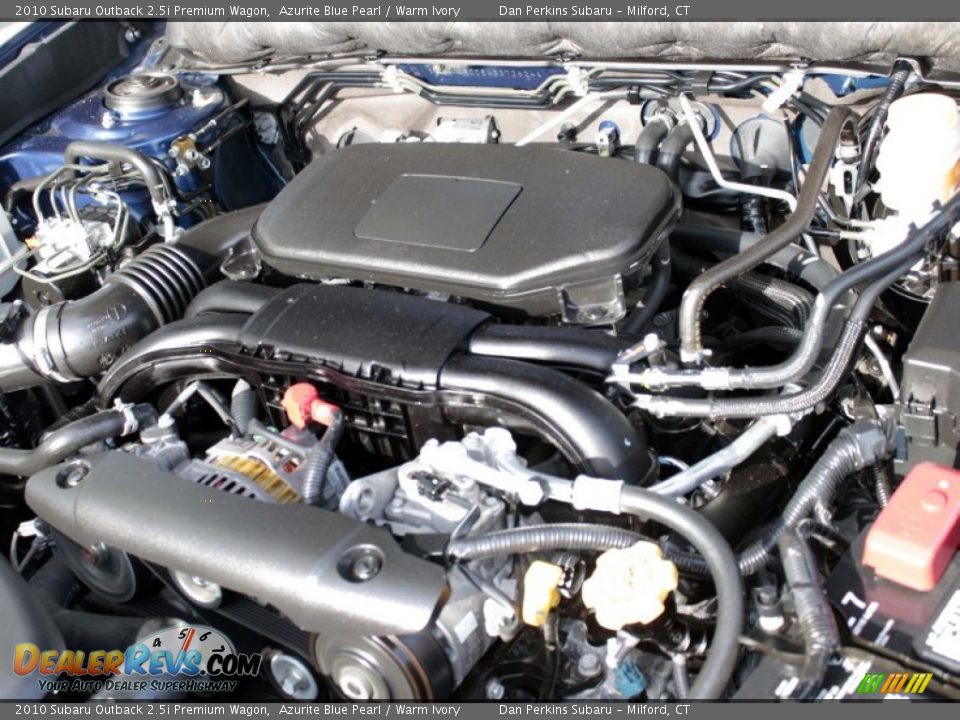 2010 Subaru Outback 2.5i Premium Wagon Azurite Blue Pearl / Warm Ivory Photo #25
