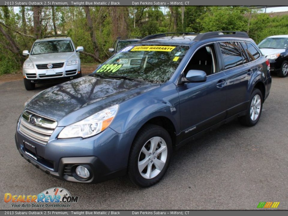 2013 Subaru Outback 2.5i Premium Twilight Blue Metallic / Black Photo #3