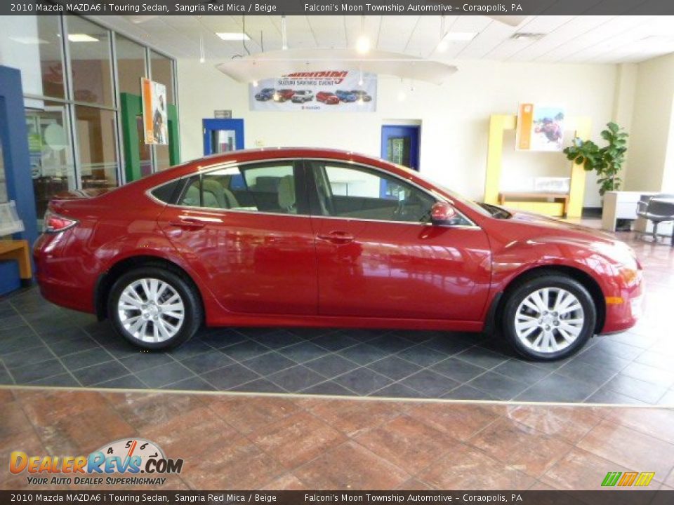 2010 Mazda MAZDA6 i Touring Sedan Sangria Red Mica / Beige Photo #2
