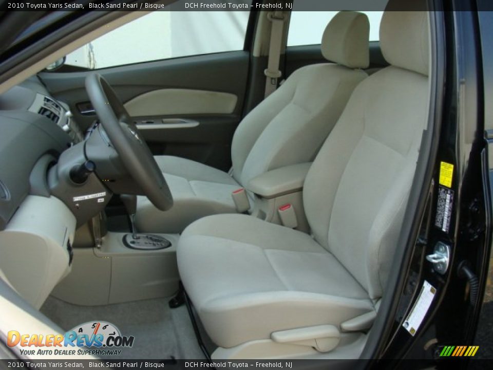 2010 Toyota Yaris Sedan Black Sand Pearl / Bisque Photo #13